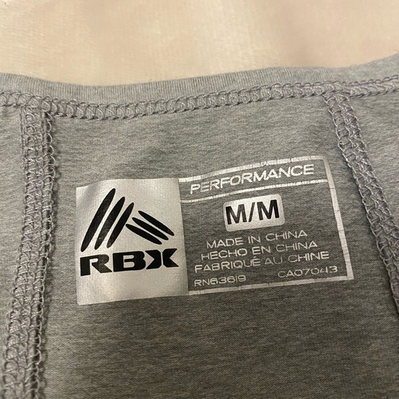 5/$20 RBX Grey Athletic Top - Picture 3 of 5